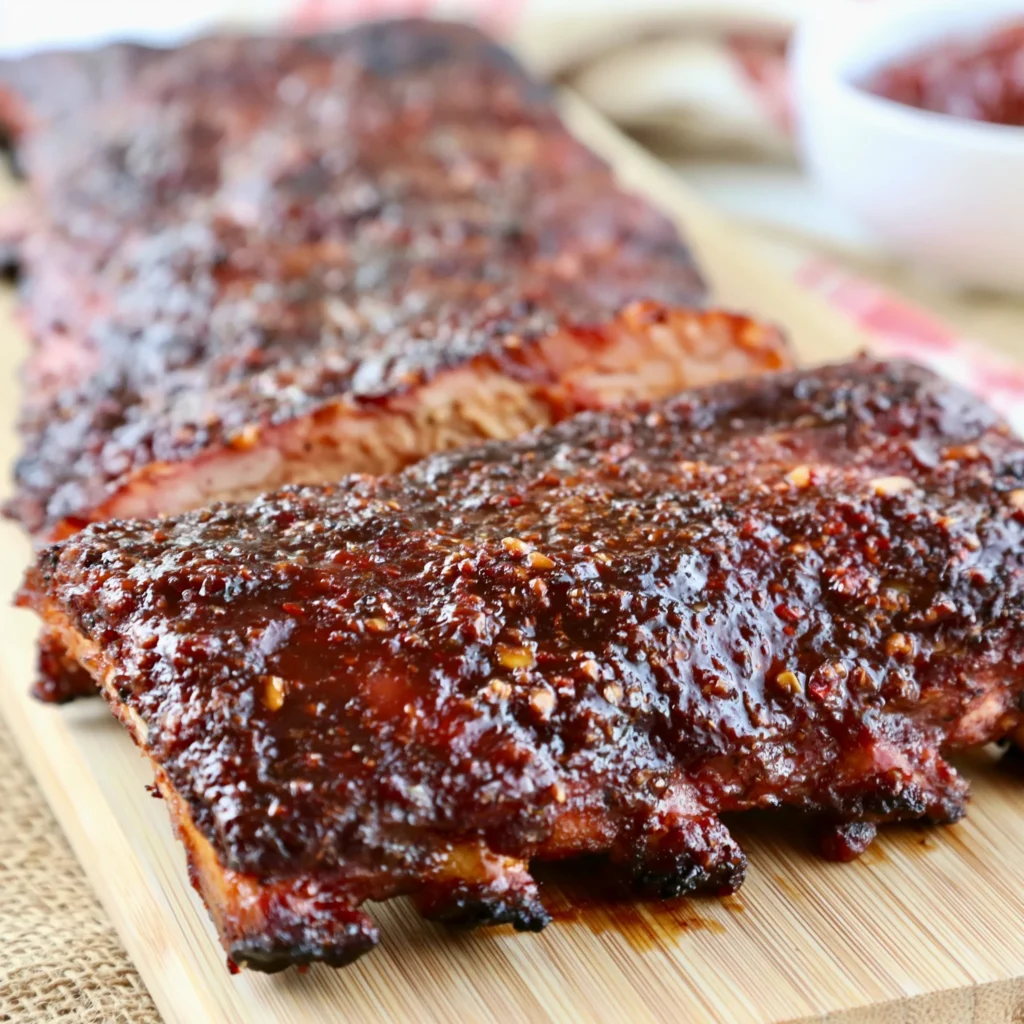 Applewood Smoked Sweet and Spicy Ribs Recipe