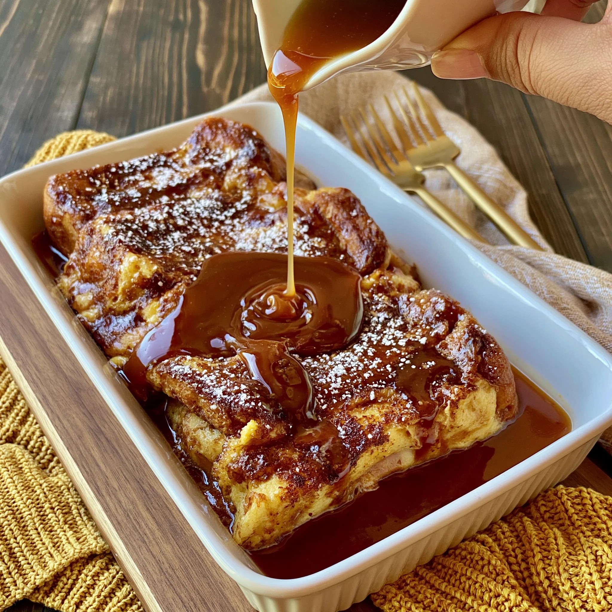 Caramelized Brown Sugar French Toast Casserole Recipe