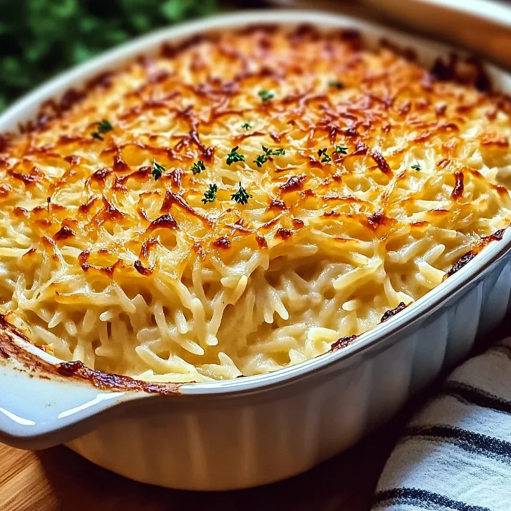 Caramelized Onion and Gruyère Orzo Bake Recipe