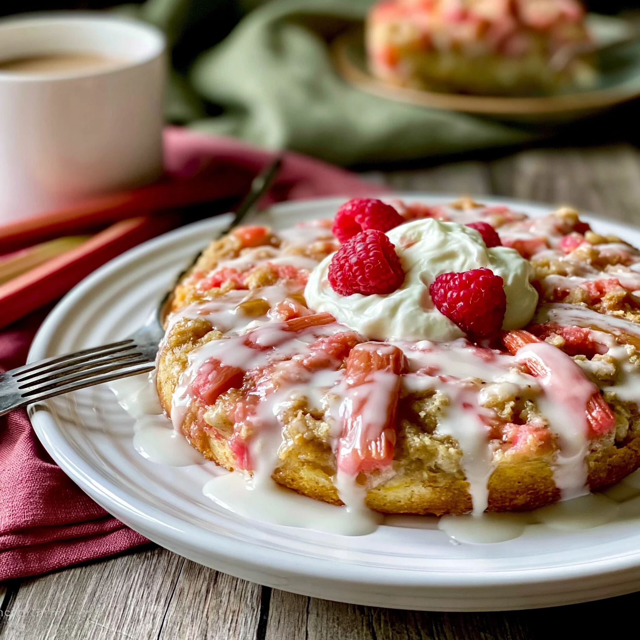 Cardamom Rhubarb Upside-Down Cake Recipe
