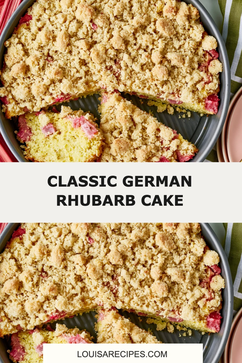 Delight in Spring with Classic German Rhubarb Cake - A Must-Try Recipe!