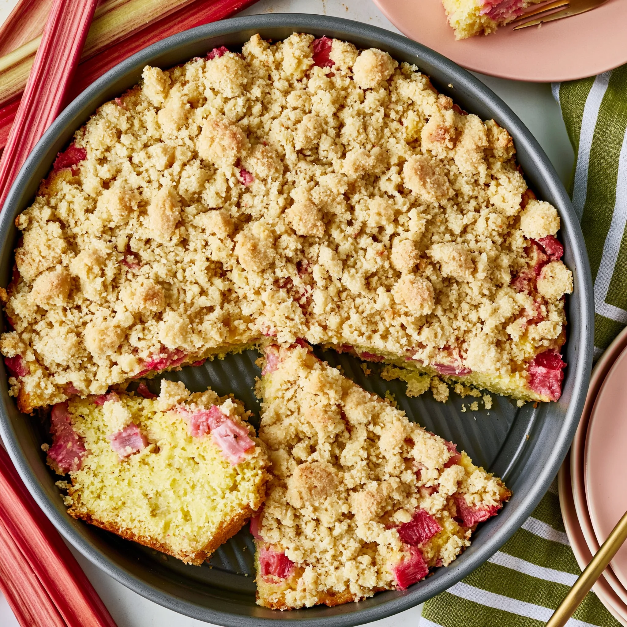 Classic German Rhubarb Cake Recipe