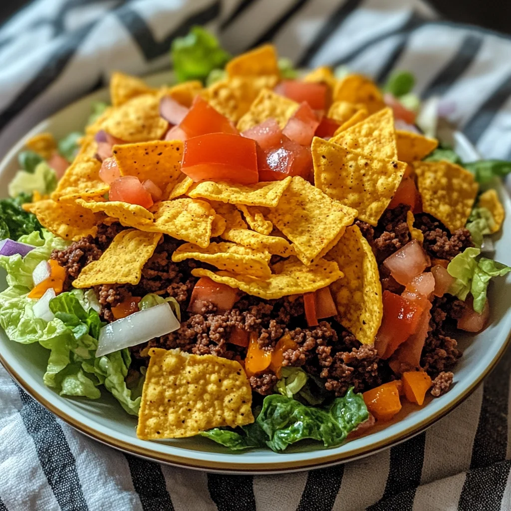 Crunchy Dorito Taco Salad Recipe (Easy & Delicious!)