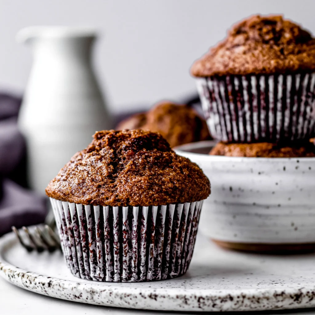 Dark Brown Sugar Gingerbread Muffins Recipe