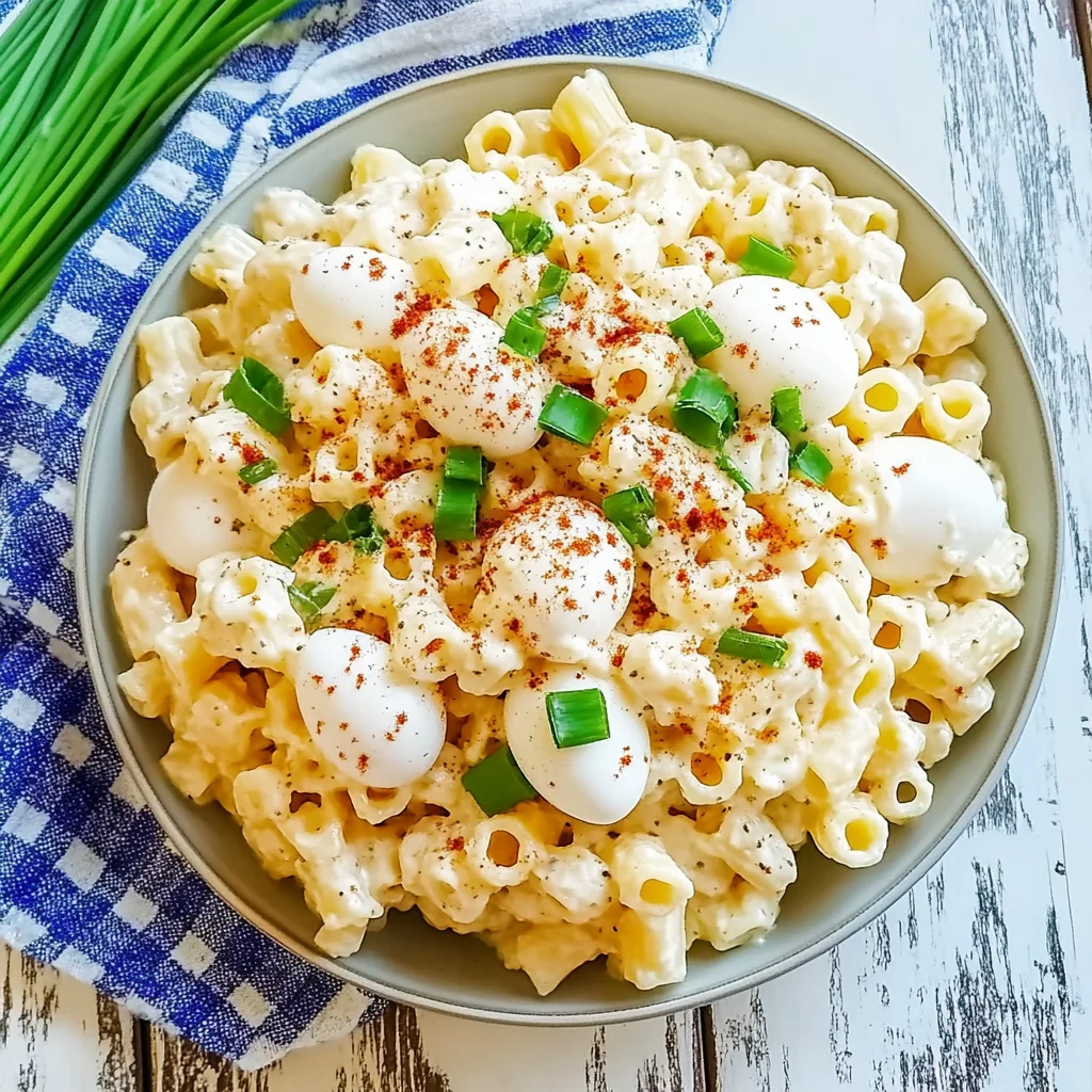 Deviled Eggs Pasta Salad Recipe (Creamy and Delicious!)