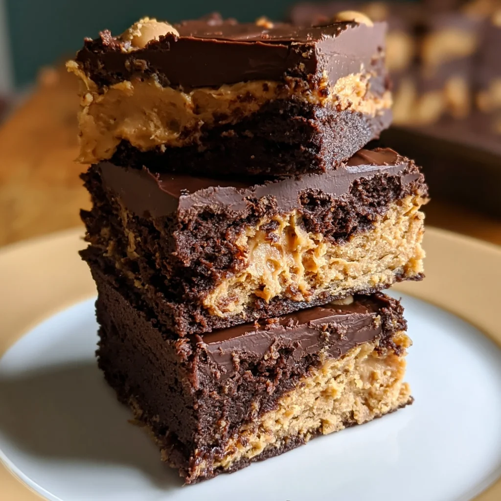 Double Chocolate Buckeye Blondies Recipe