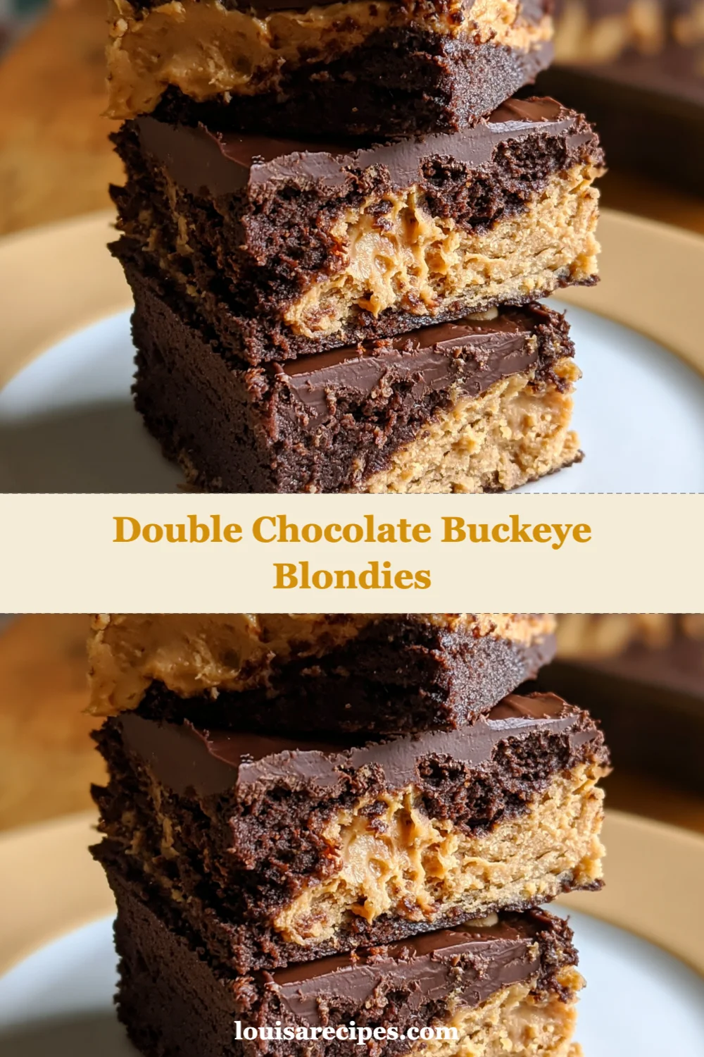 Irresistible Double Chocolate Buckeye Blondies Recipe You'll Want to Bake Today!