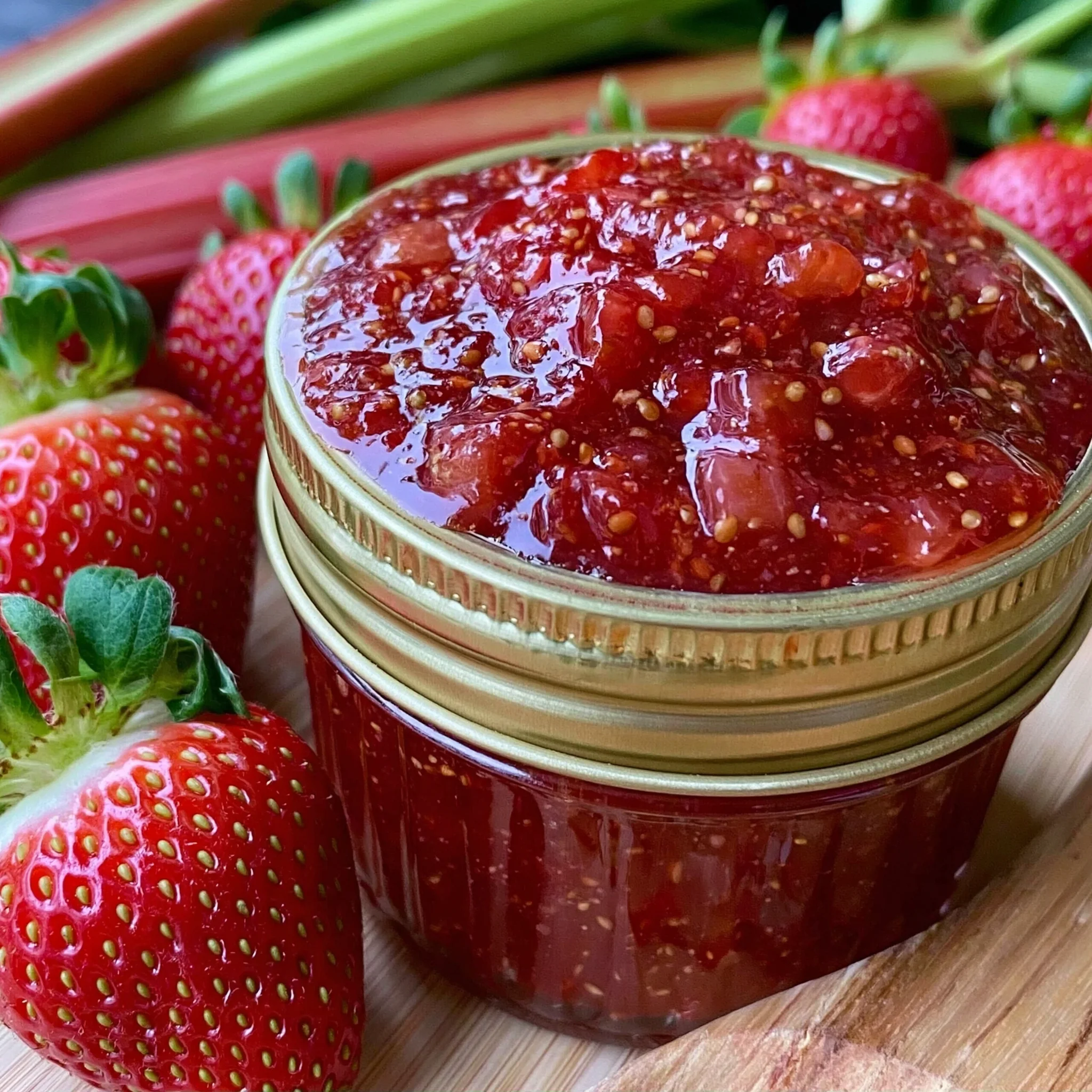 Easy Strawberry Rhubarb Jam Recipe