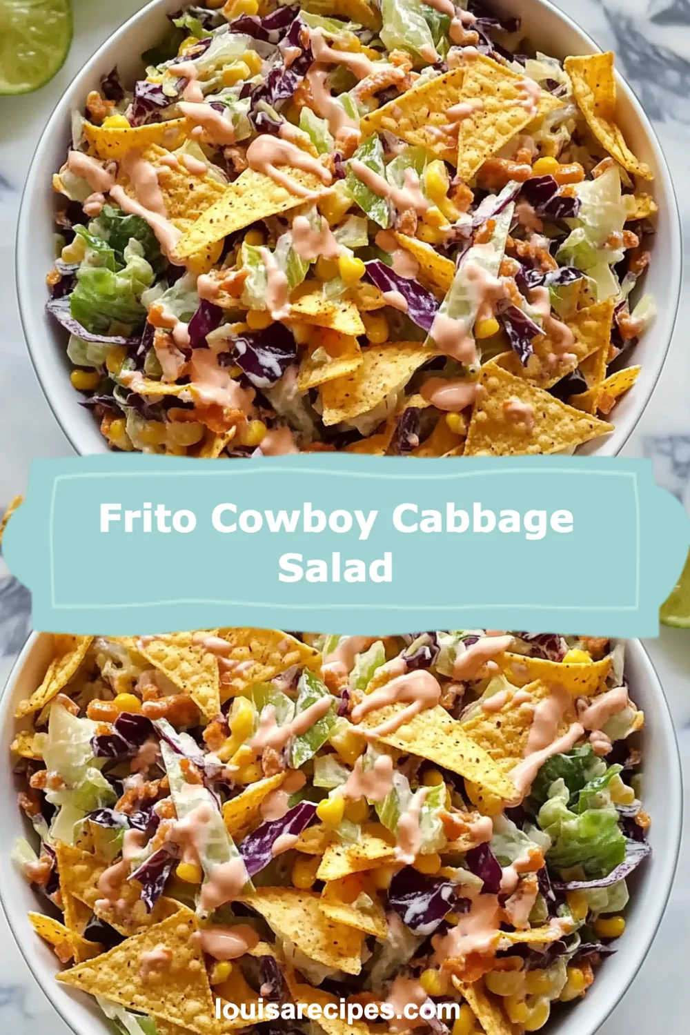 Crunchy Frito Cowboy Cabbage Salad Recipe for a Colorful and Zesty Side Dish!