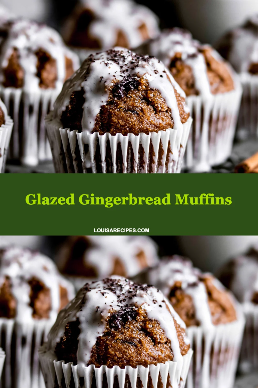 Irresistible Glazed Gingerbread Muffins Perfect for Holiday Celebrations