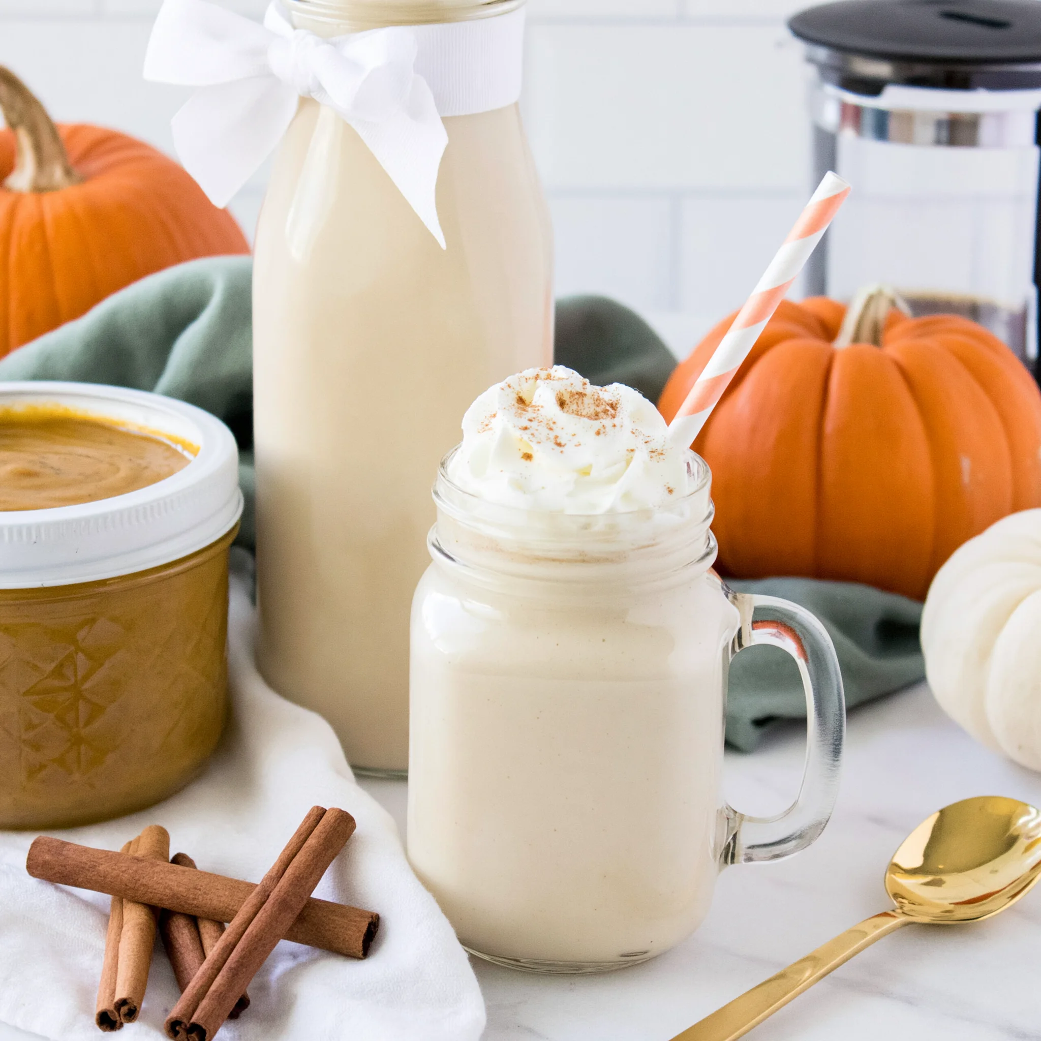 Homemade Vanilla Pumpkin Spice Coffee Creamer Recipe