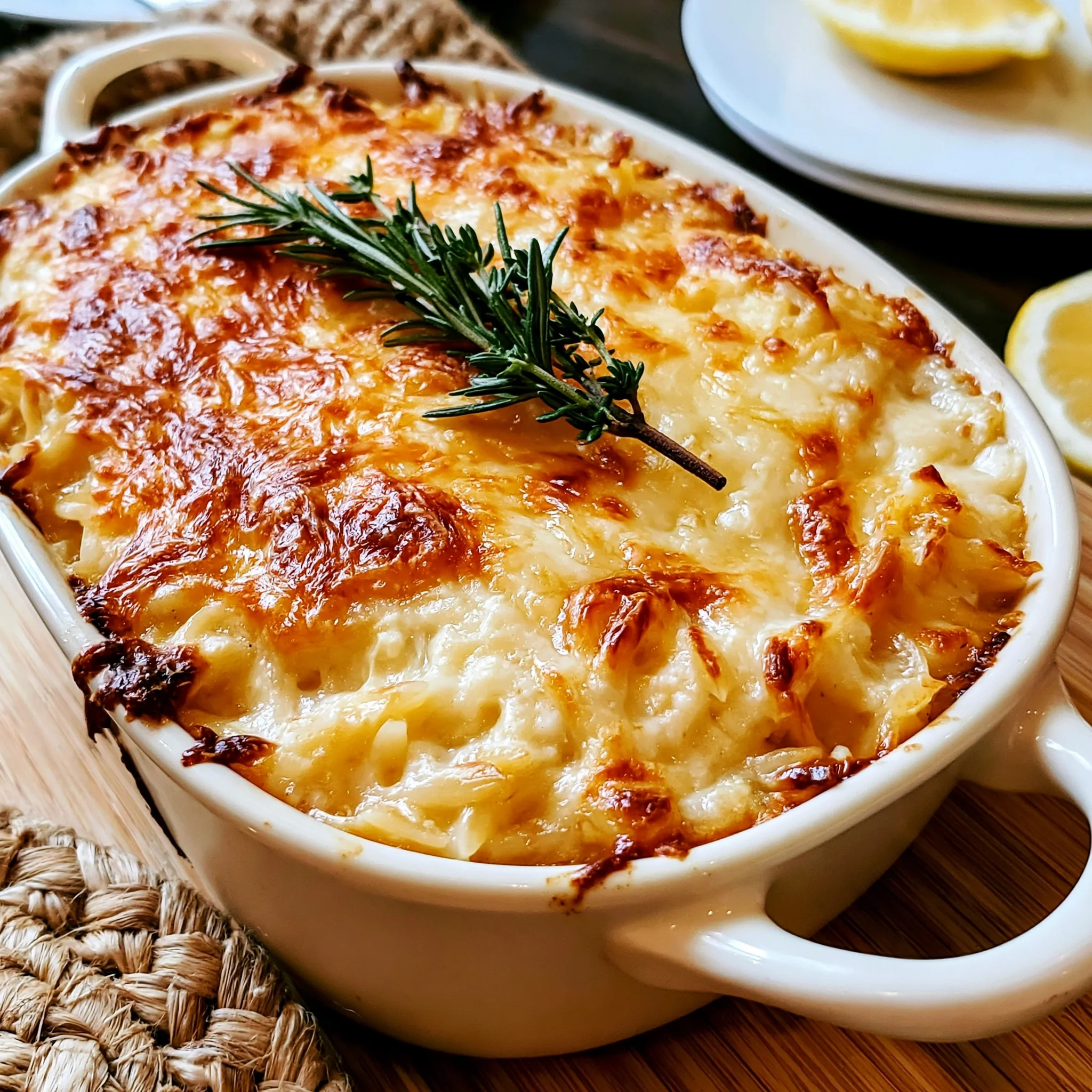 Lemon Herb Ricotta Baked Orzo Recipe (Creamy and Delicious!)