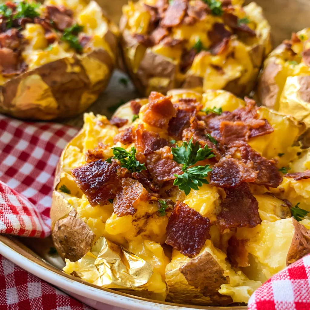 Loaded Mississippi Mud Potatoes Recipe (Creamy and Cheesy Delight!)