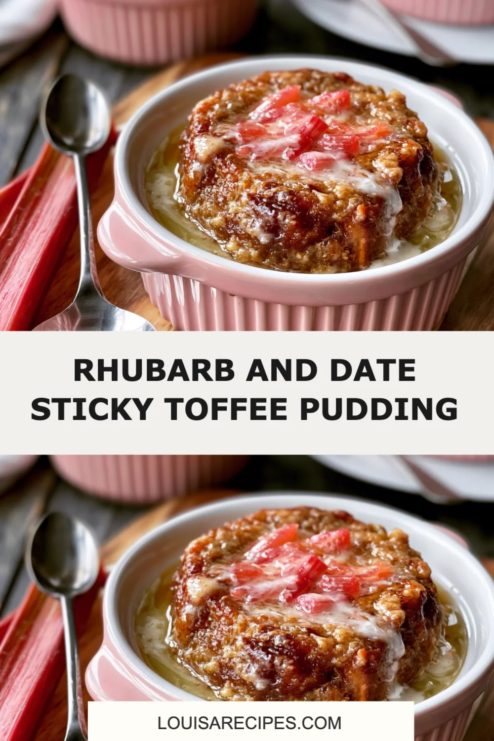 Irresistible Rhubarb and Date Sticky Toffee Pudding Recipe You'll Love!