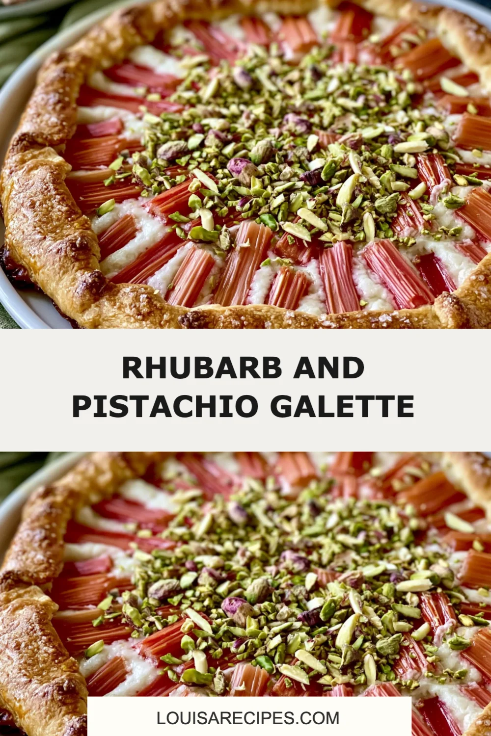 Delightful Rhubarb and Pistachio Galette Recipe for a Perfect Dessert Treat!