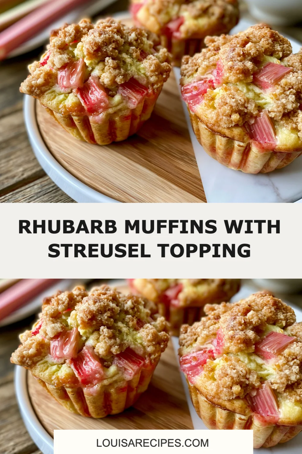 Delicious Rhubarb Muffins with Crunchy Streusel Topping You Must Try Today!