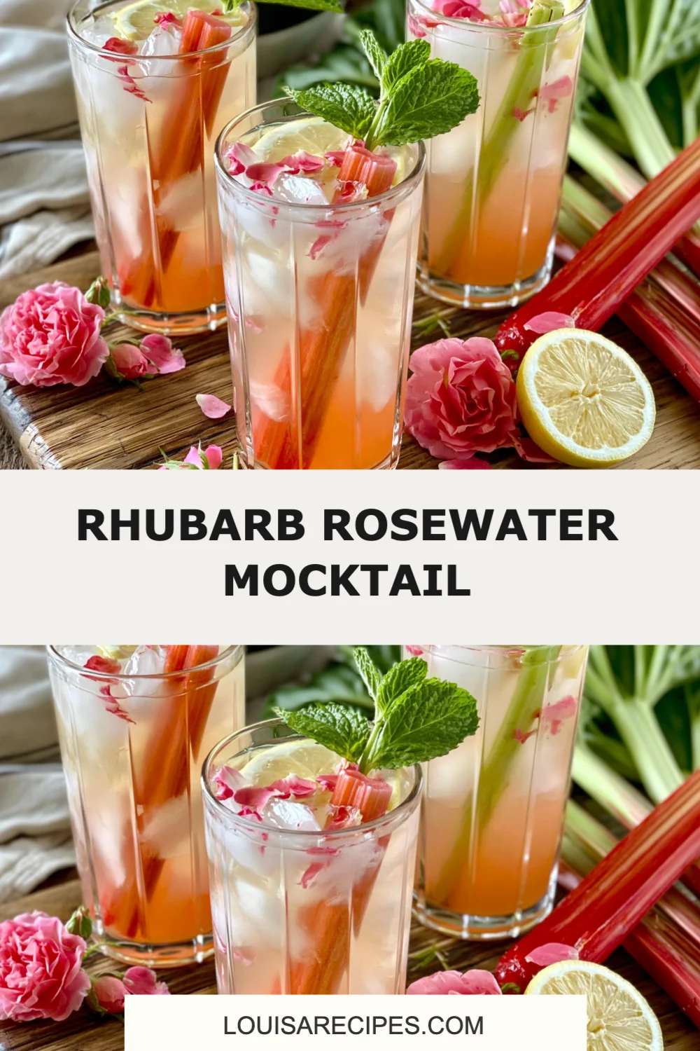 Refreshing Rhubarb Rosewater Mocktail Recipe Perfect for Any Occasion!