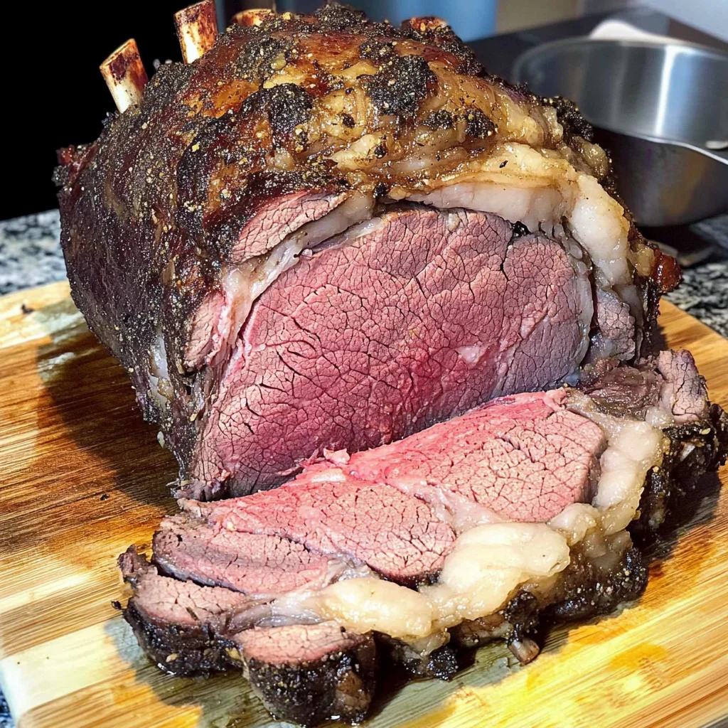 Rib Roast Recipe with Creamy Horseradish Sauce