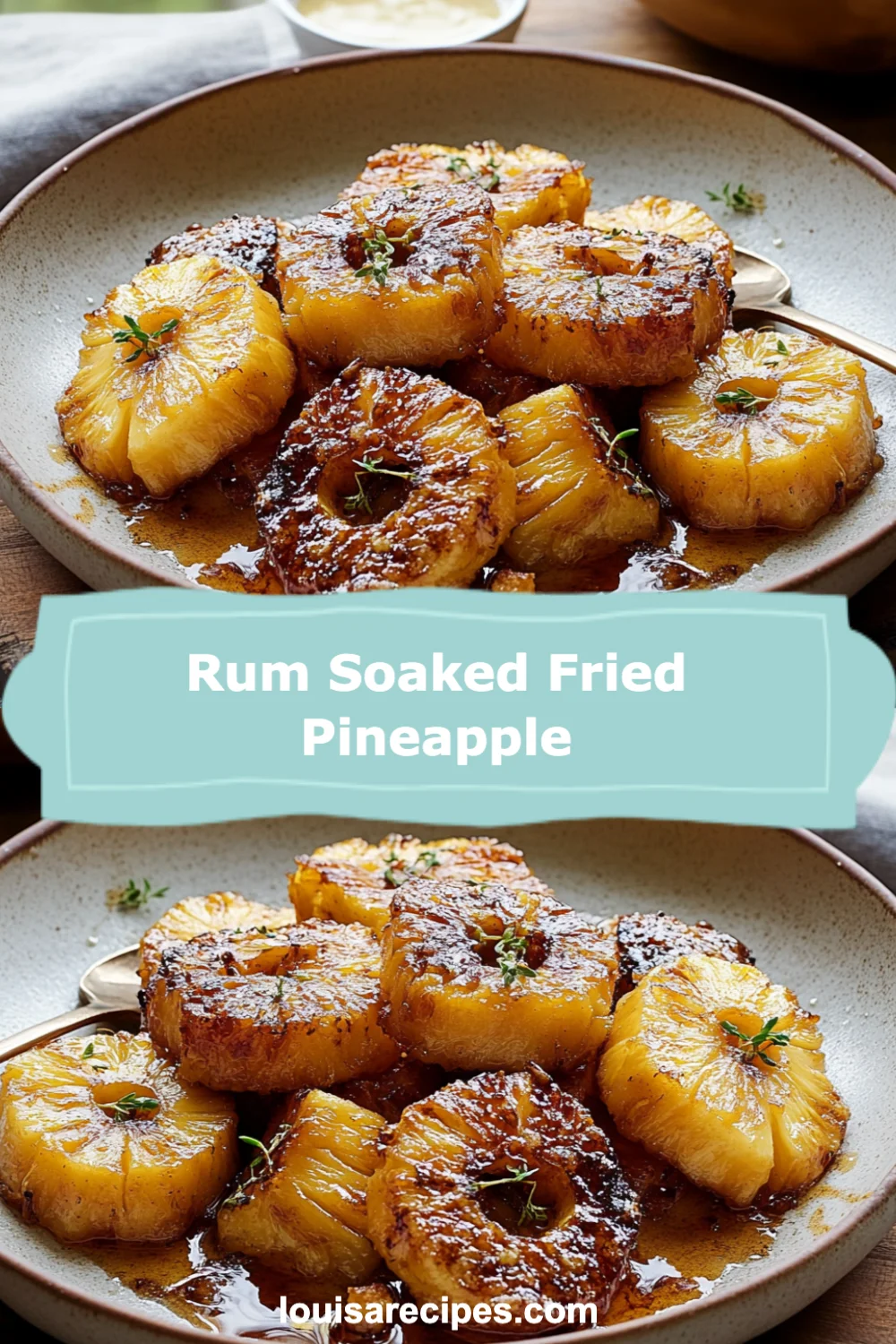 Rum Soaked Fried Pineapple Recipe (Tropical Delight!)