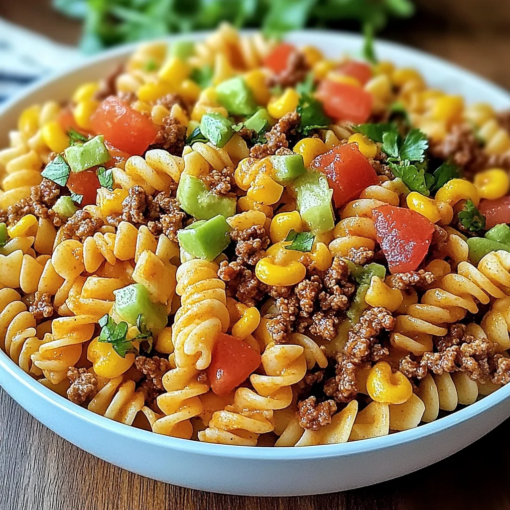Taco Pasta Salad with Doritos Crunch Recipe