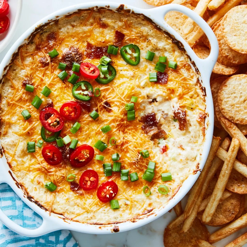 Warm Jalapeño Cheddar Dip Recipe (Creamy and Spicy!)