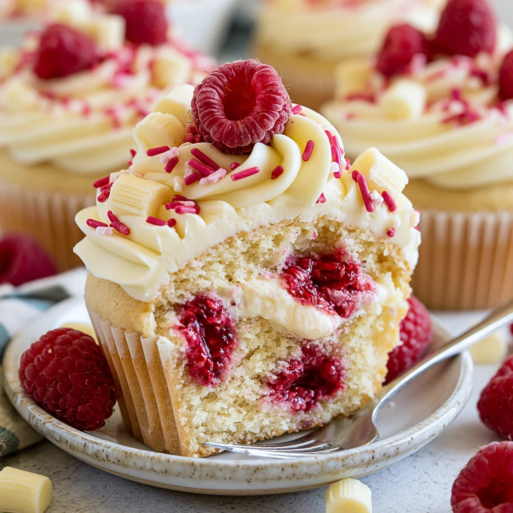 Best White Chocolate Raspberry Cupcakes Recipe