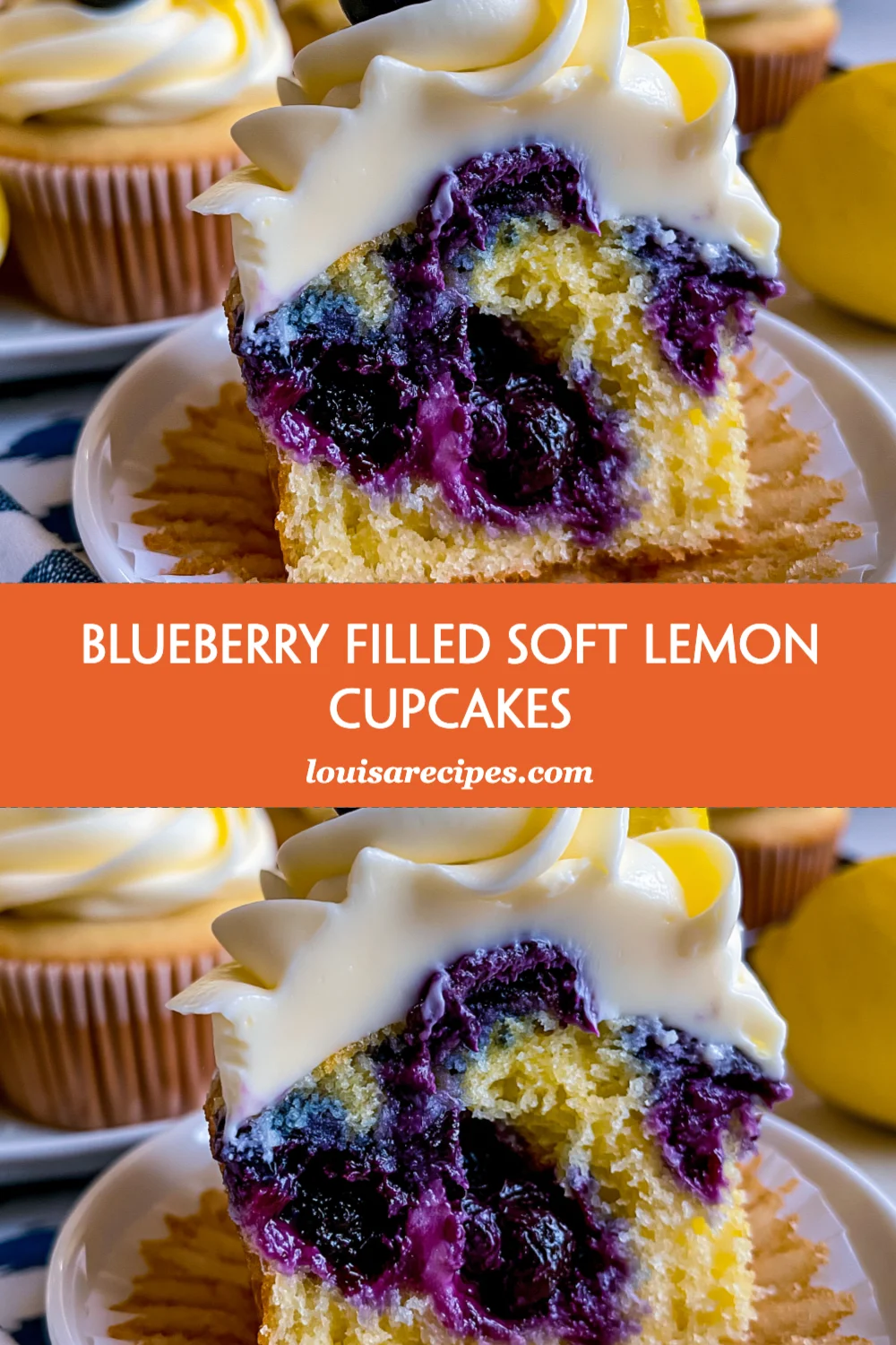 Delightful Blueberry Filled Soft Lemon Cupcakes Recipe You Can't Resist!