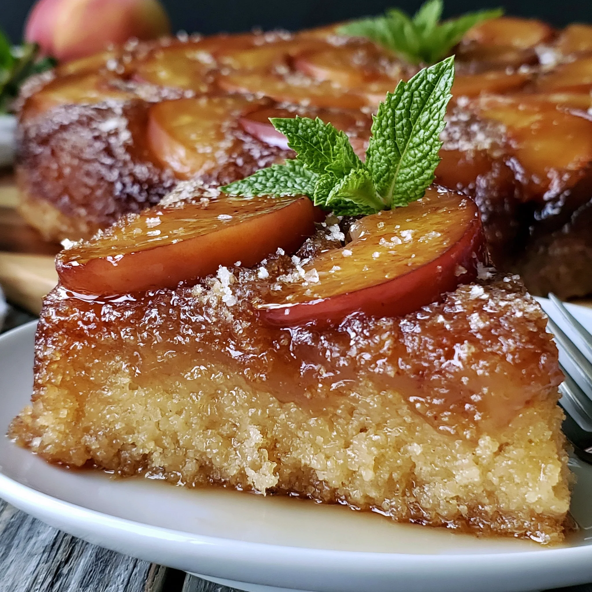 Brown Butter Peach Upside-Down Cake Recipe (Perfect for Cozy Desserts)