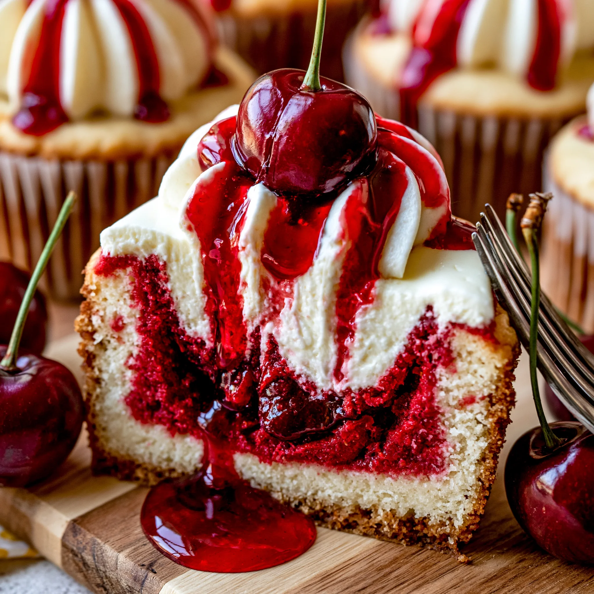 Cherry Cheesecake Cupcakes Recipe