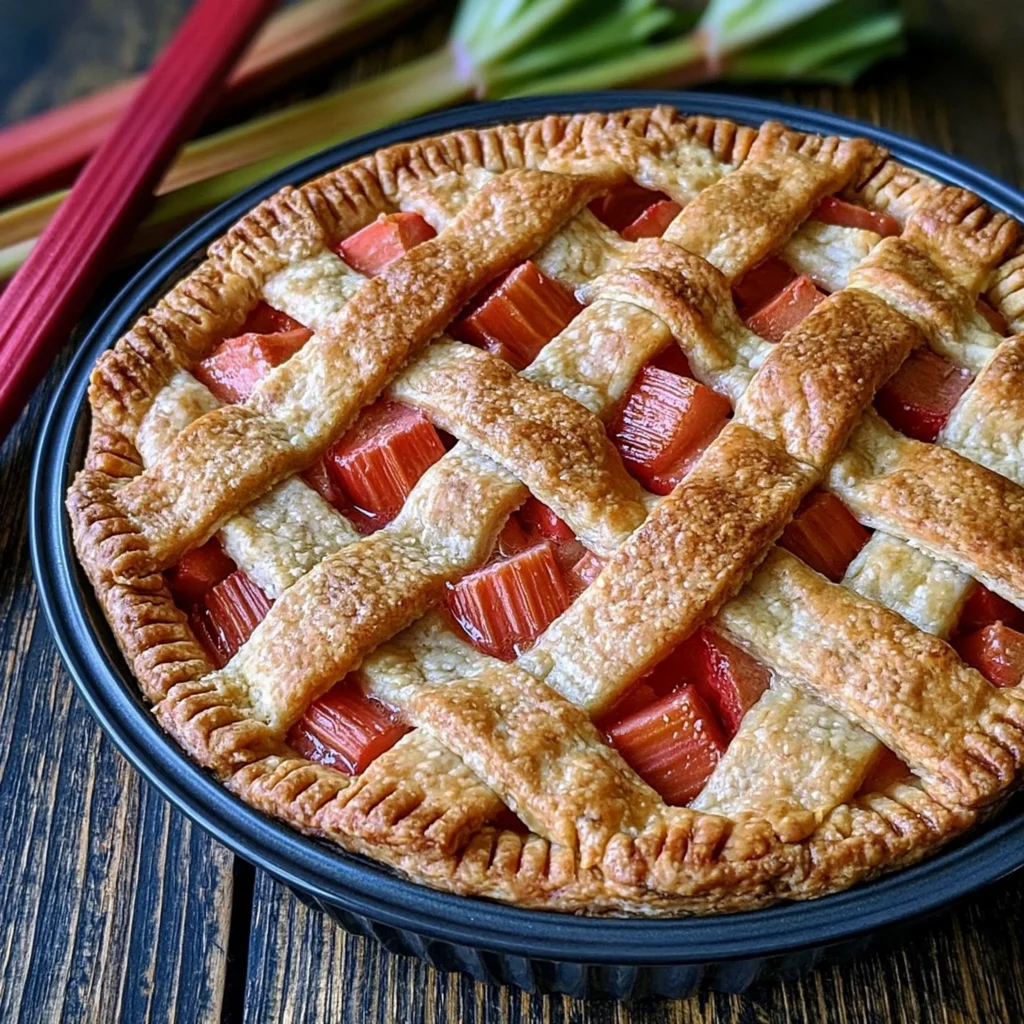 Divine Rhubarb Pie Recipe (Sweet and Tart Delight!)