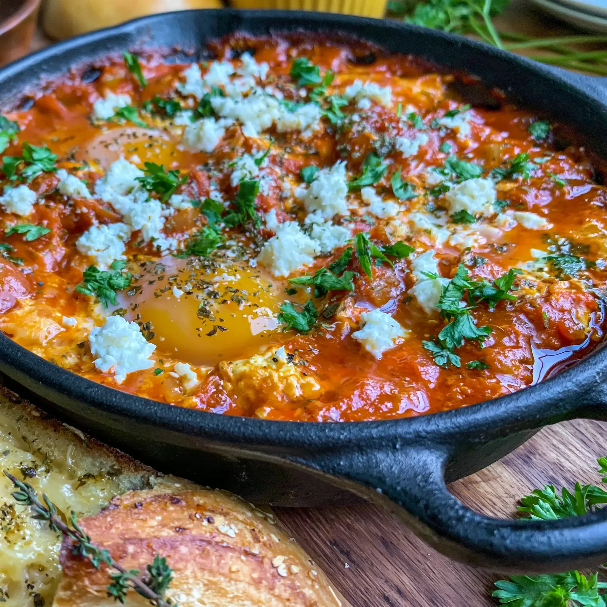 Easy Stovetop Shakshuka with Feta Recipe for Cozy Meals