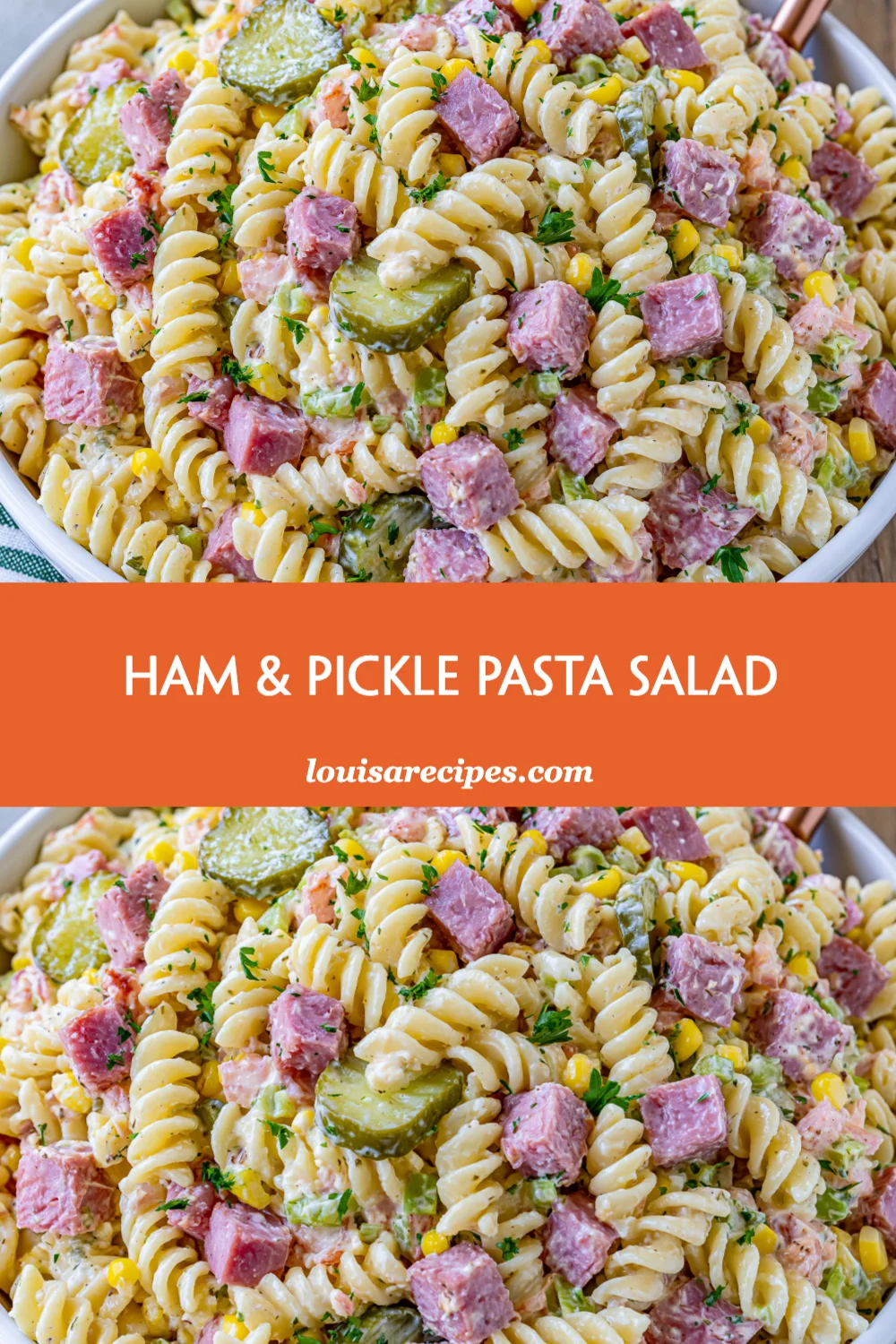 Delicious Ham & Pickle Pasta Salad Recipe Perfect for Picnics and Potlucks!