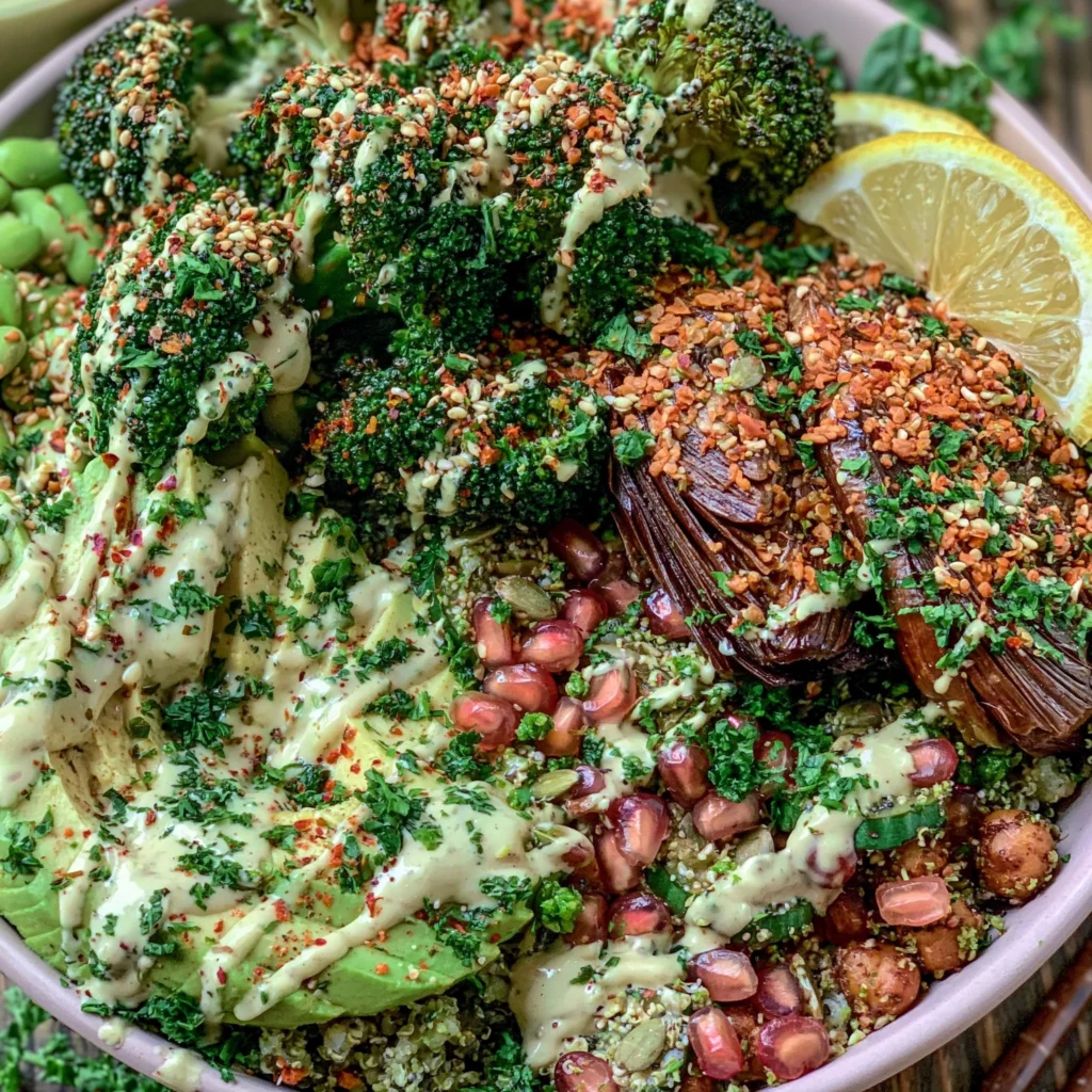 Healthy Green Goddess Grain Bowls Recipe with Nourishing Tahini Dressing