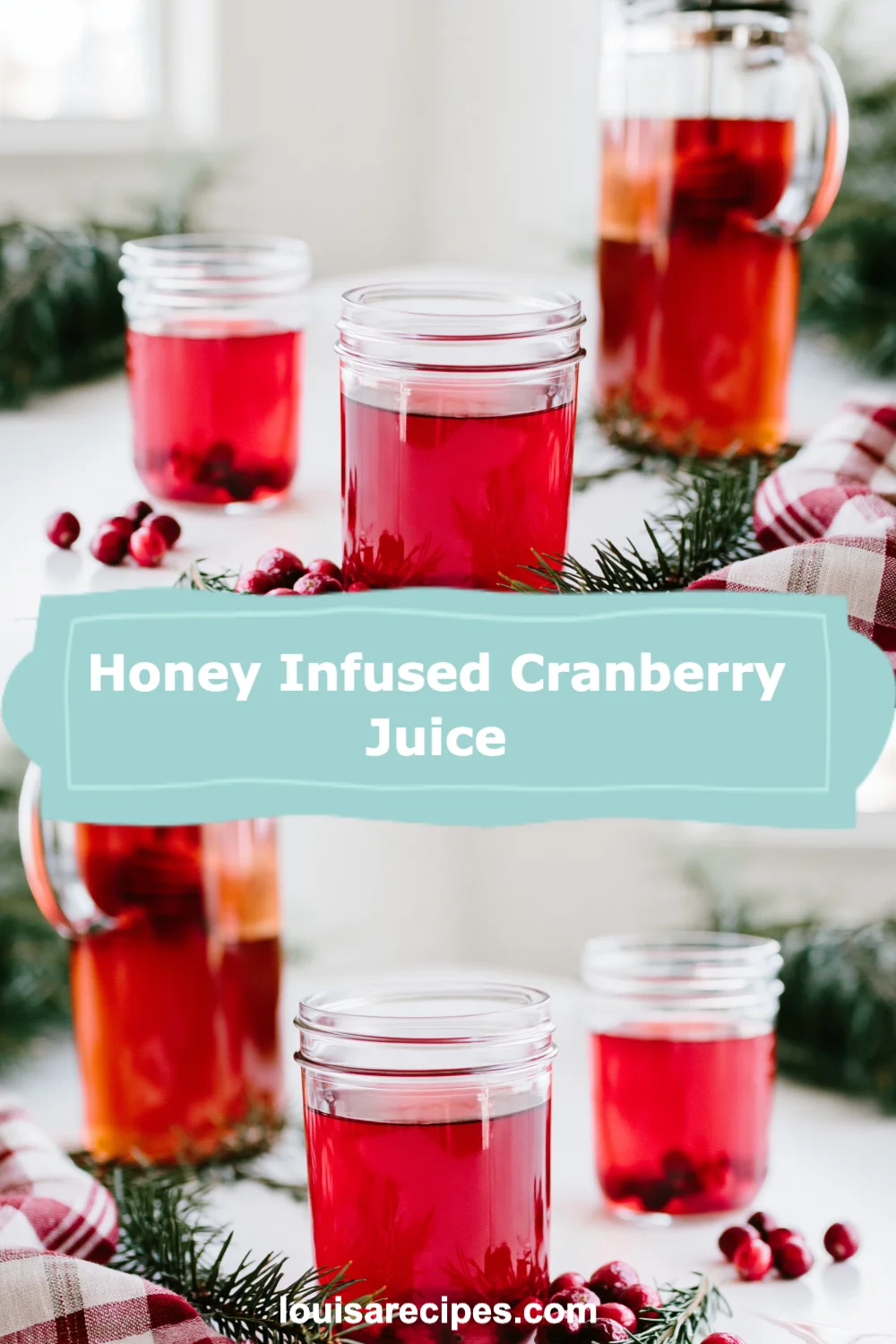 Delight in Refreshing Honey Infused Cranberry Juice - A Healthy Drink for Any Occasion!