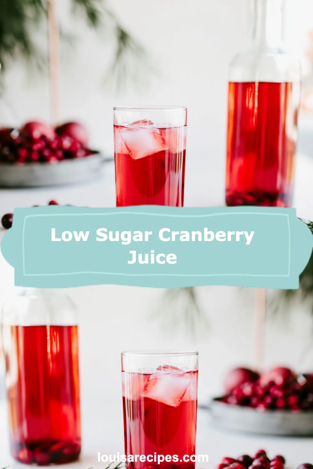 Deliciously Refreshing Low Sugar Cranberry Juice You Can Make at Home!