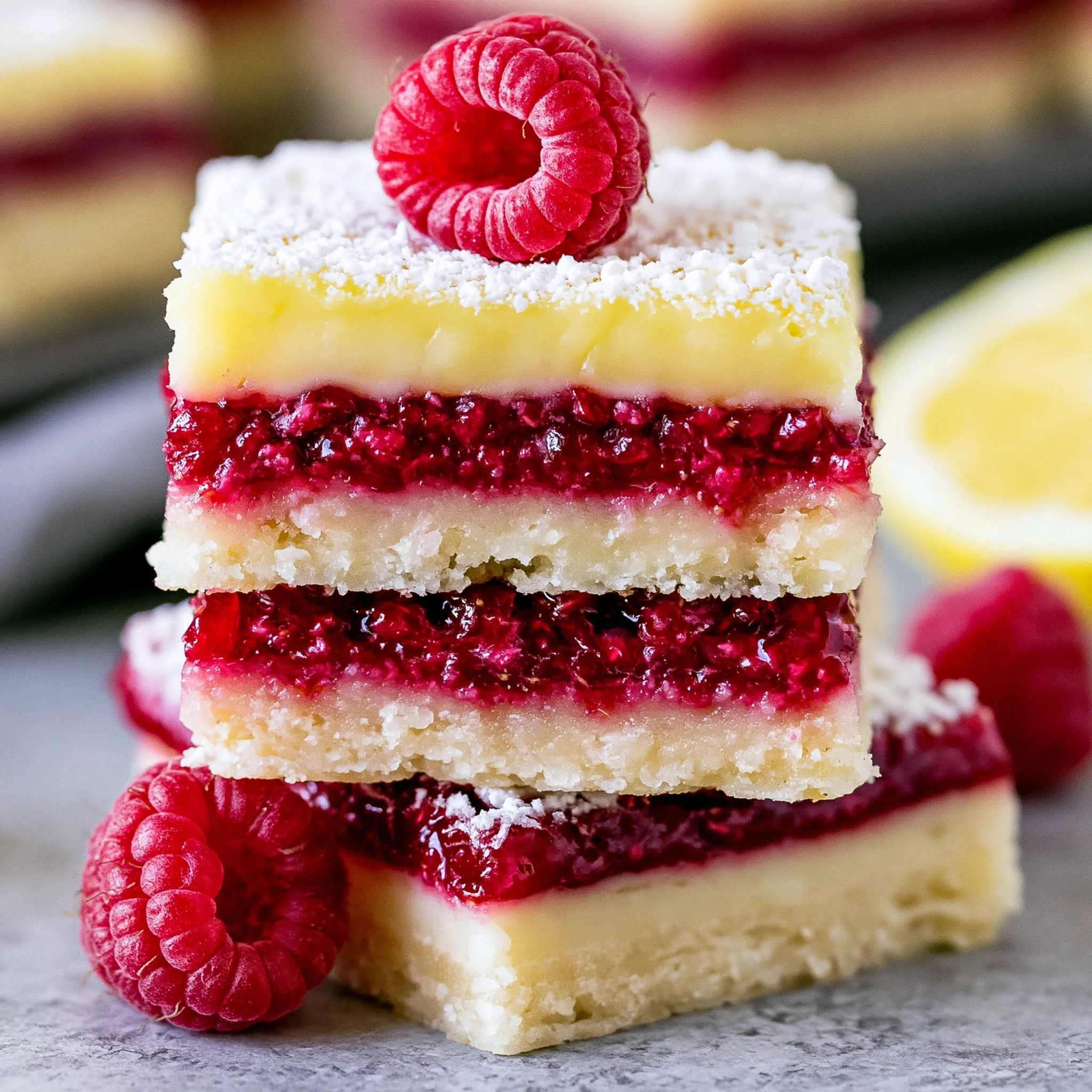Mouthwatering Lemon Raspberry Bars Recipe