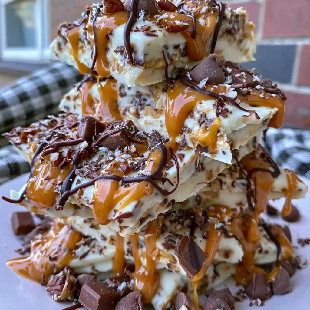 No-Bake Frozen Peanut Butter Yogurt Bark Recipe