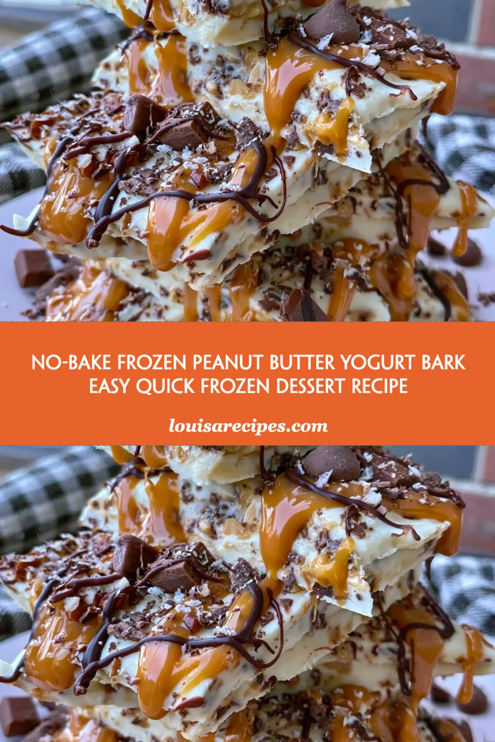 No-Bake Frozen Peanut Butter Yogurt Bark: The Quick and Easy Healthy Dessert You Need!