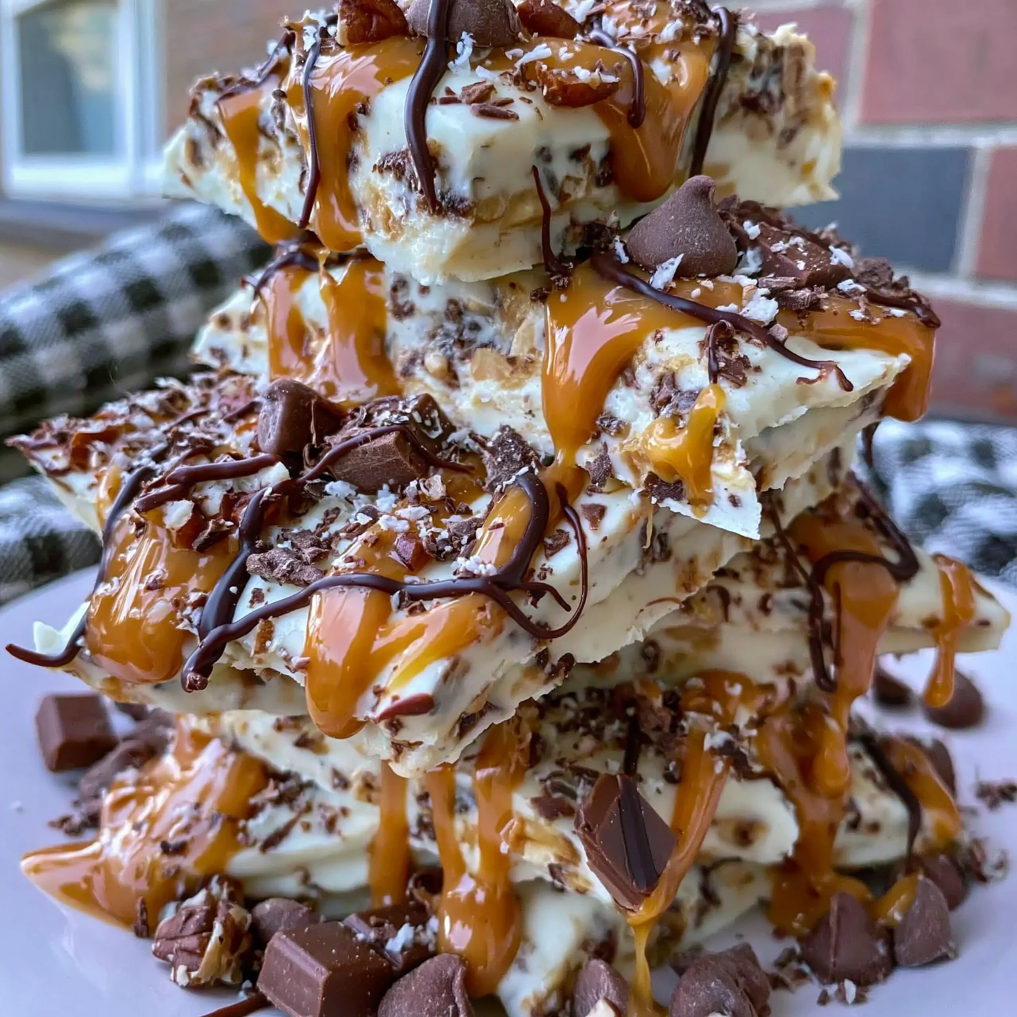 No-Bake Frozen Peanut Butter Yogurt Bark Recipe