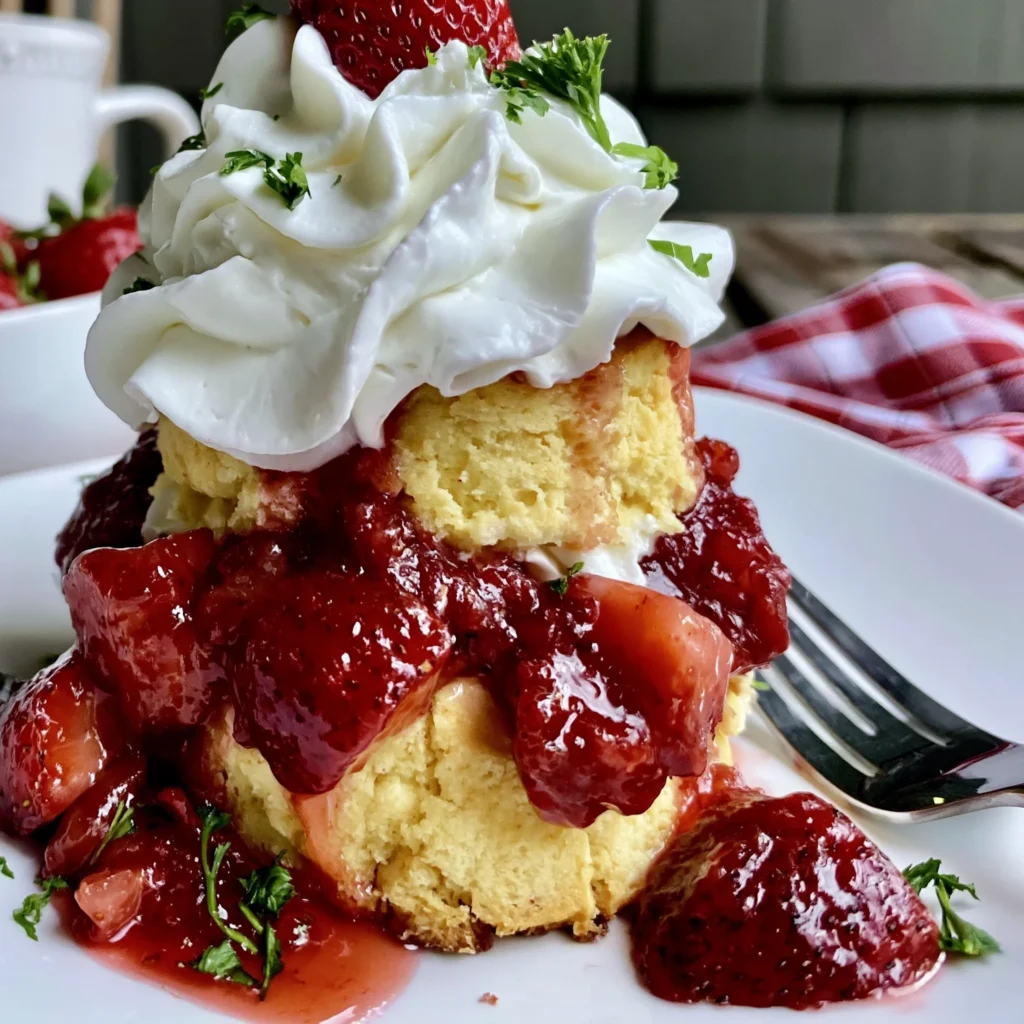 One-Bowl Strawberry Shortcake Recipe with Homemade Whipped Cream