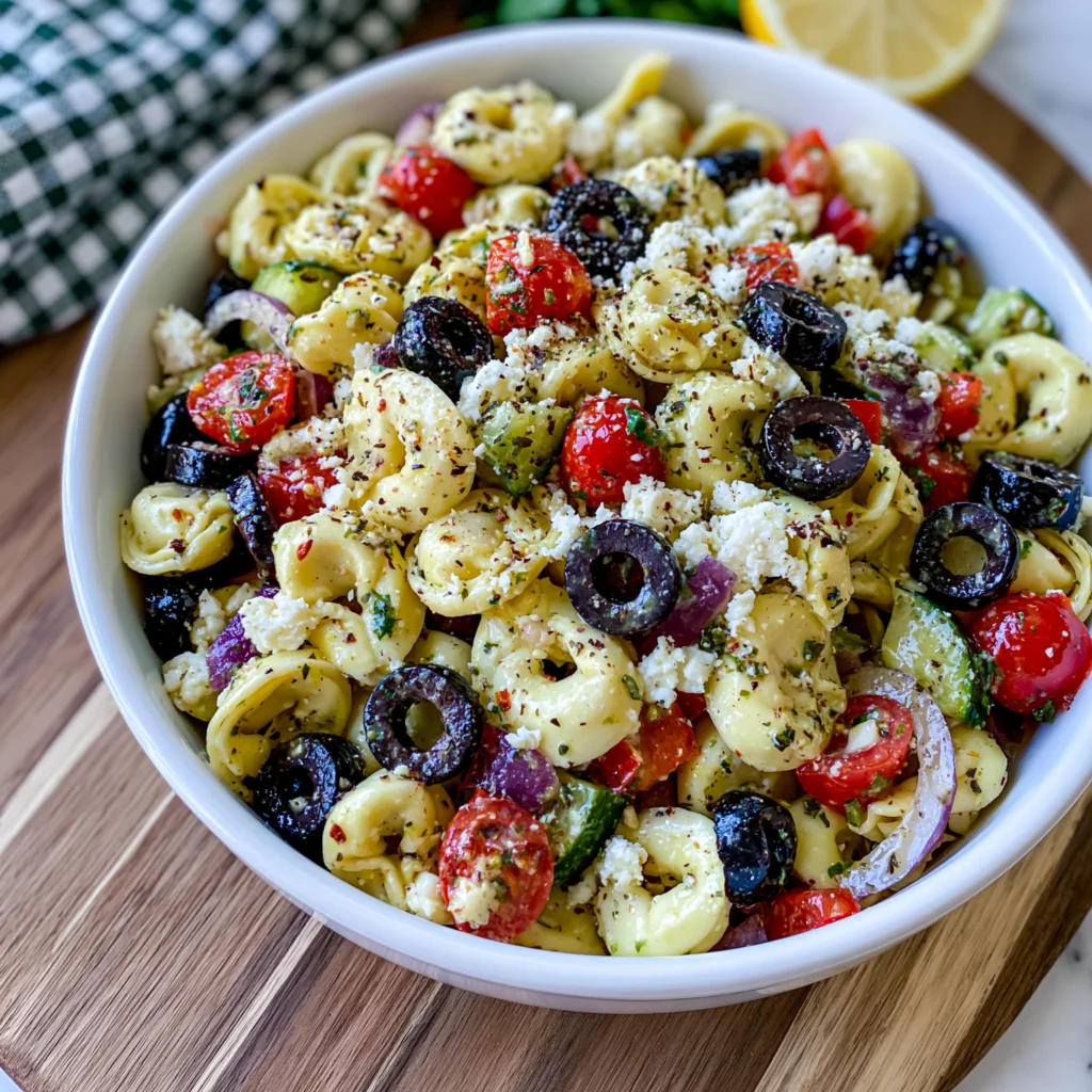 Simple Cold Tortellini Pasta Salad Recipe