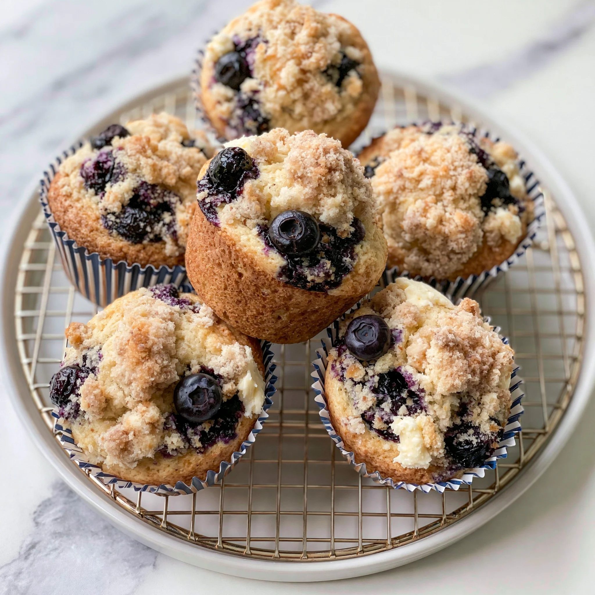 Blueberry Cream Cheese Muffins Recipe (Deliciously Moist!)