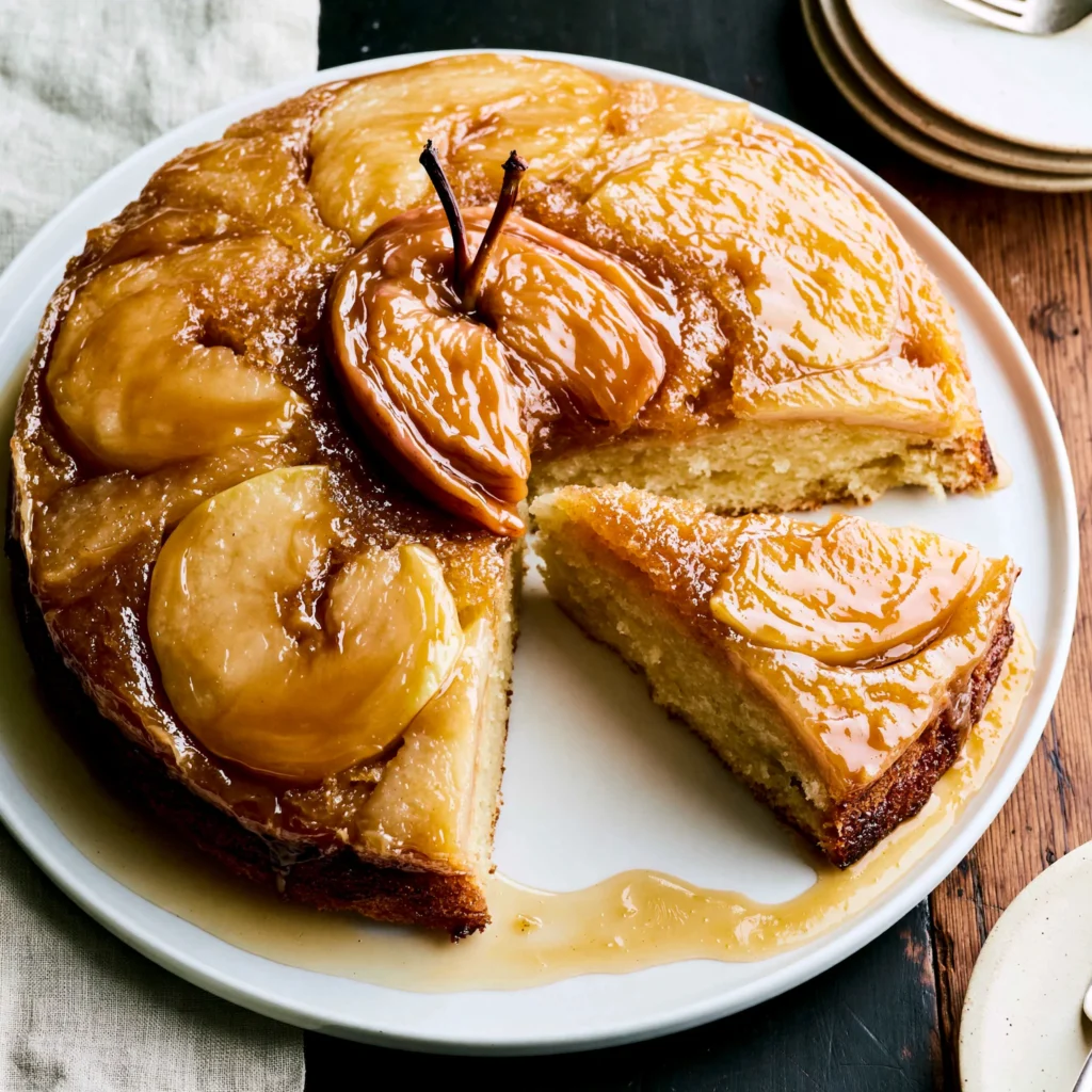 Caramel Apple Upside Down Cake Recipe (Deliciously Sweet!)