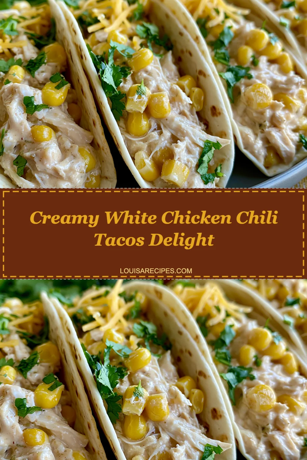 Creamy White Chicken Chili Tacos Delight: A Flavorful Twist on Taco Night!