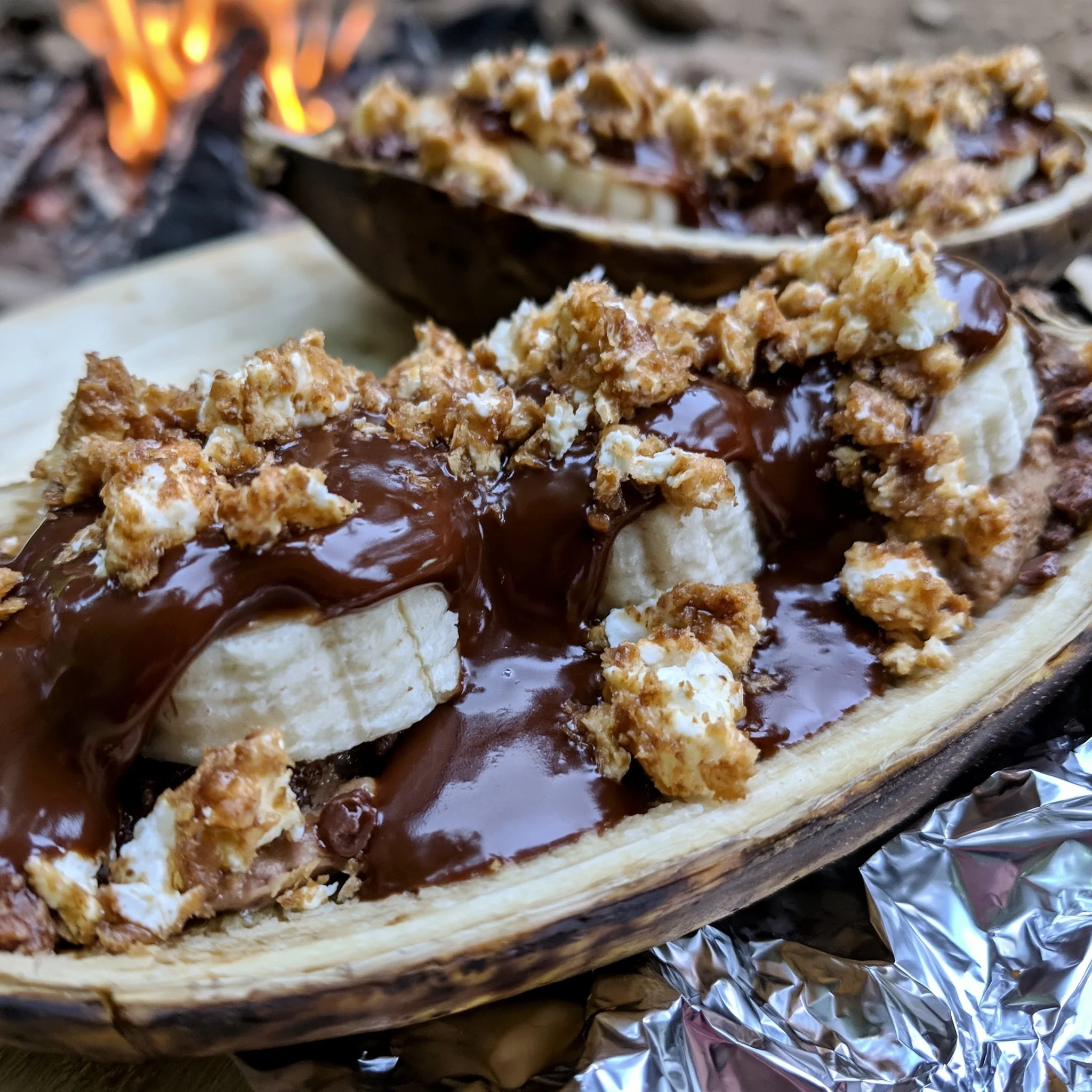 Delicious 4th of July Campfire Banana Boats Recipe