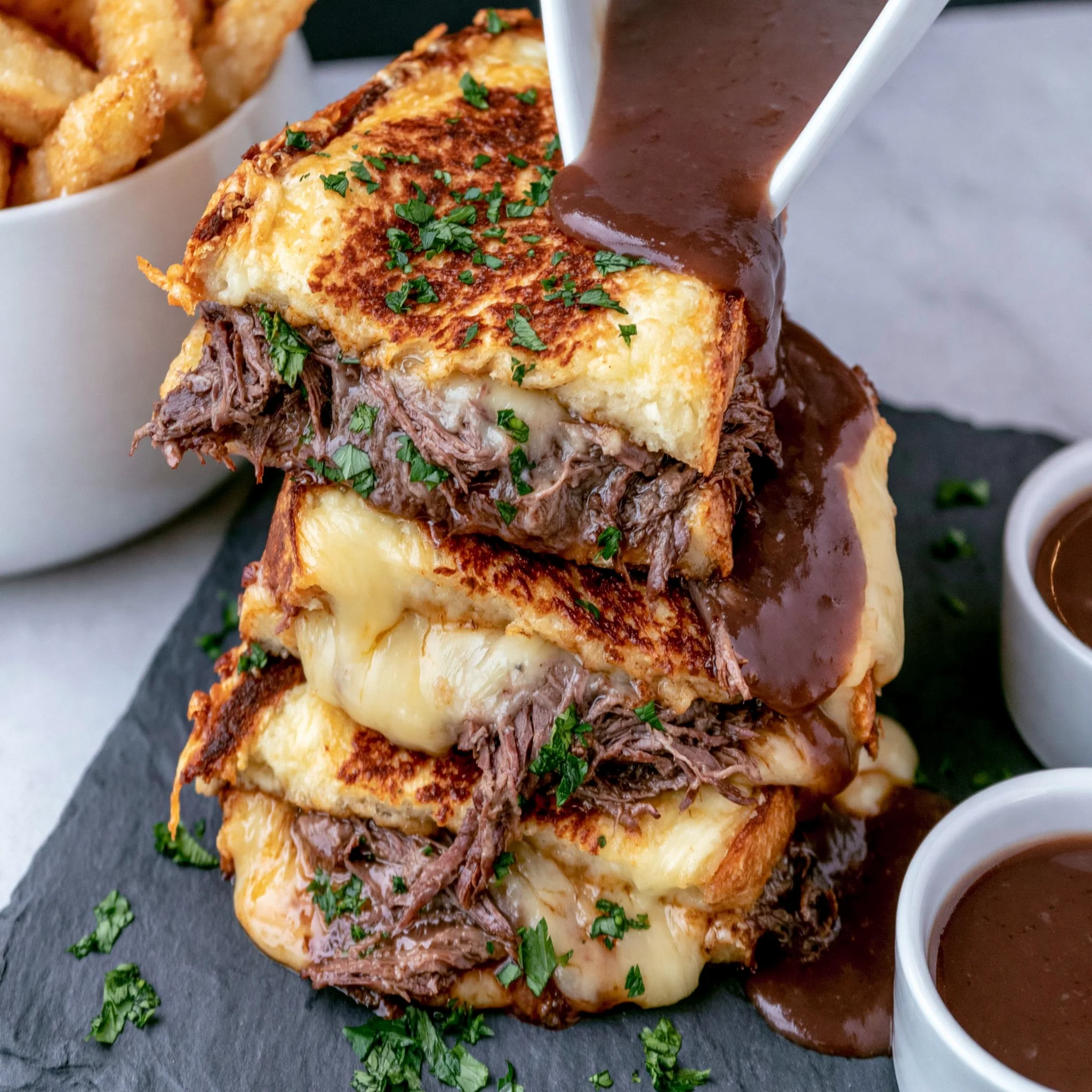 French Dip Grilled Cheese Recipe (Ultimate Comfort Food!)