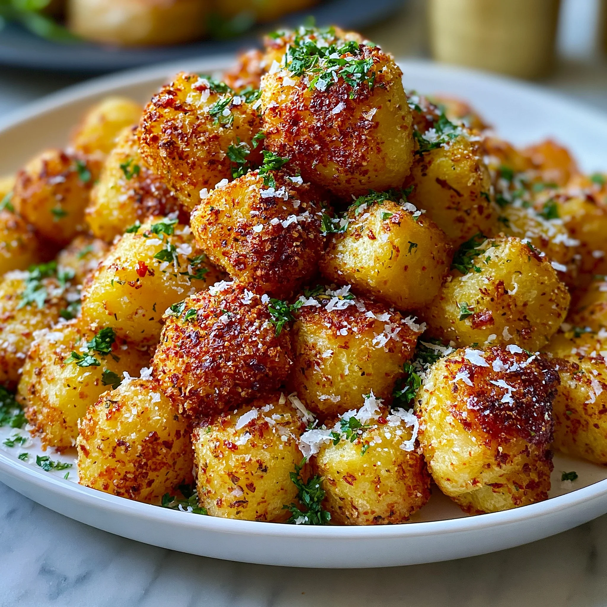Golden Parmesan Crunch Potatoes Recipe