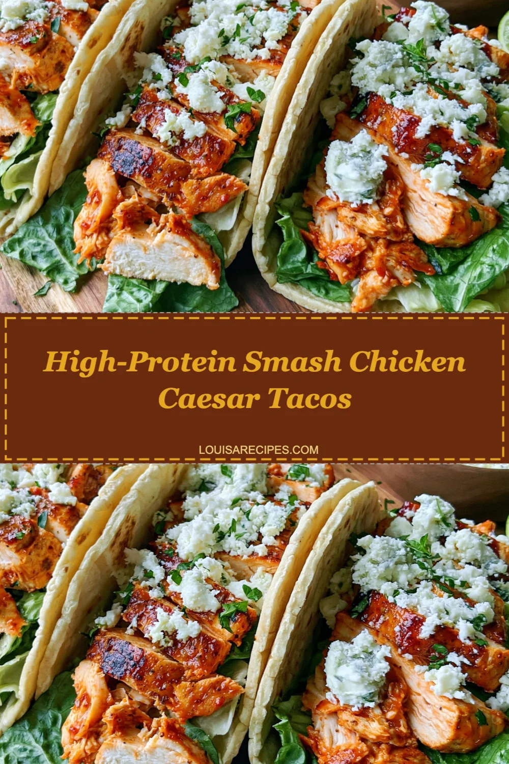 High-Protein Smash Chicken Caesar Tacos: A Delicious and Nutritious Taco Recipe!