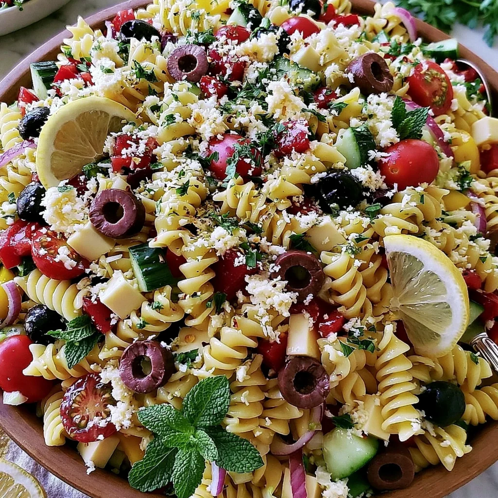 Mediterranean Pasta Salad Recipe (Make-Ahead Delight)