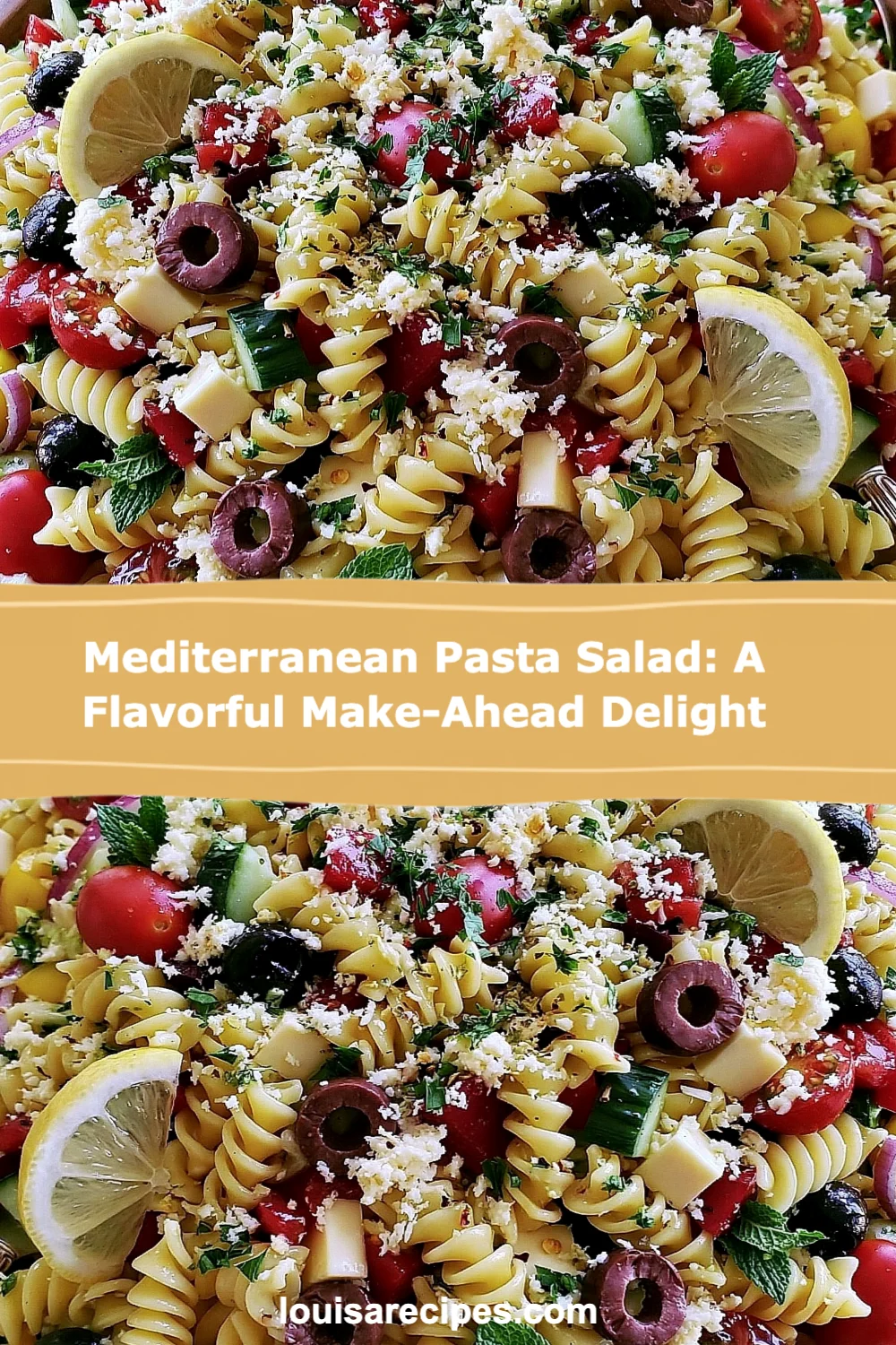 Vibrant Mediterranean Pasta Salad: Easy Make-Ahead Recipe for Any Occasion!